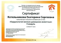 Список сертификатов